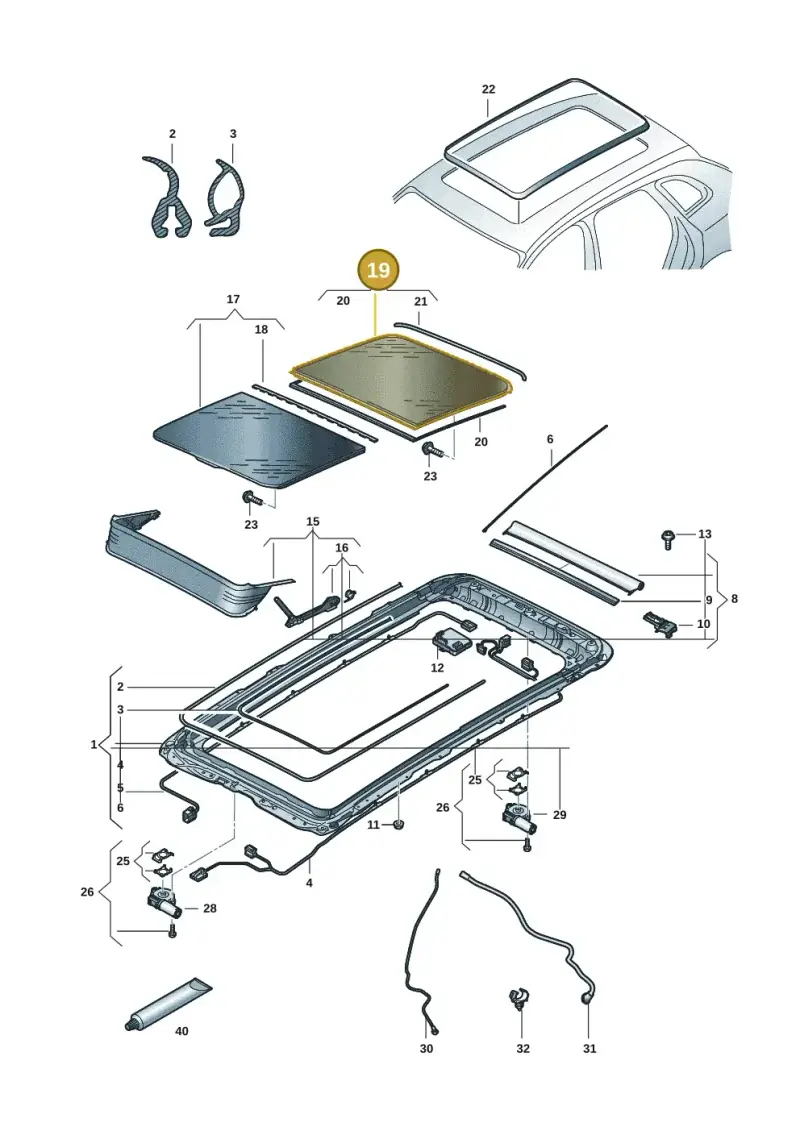 3J0877056A — Volkswagen Passat estate (2023-) diagram 3j0877000, position 19
