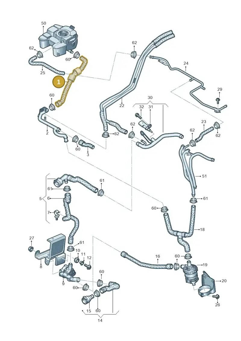 3Q0122109 — Volkswagen Arteon (2017-2023) diagram 793121400, position 1