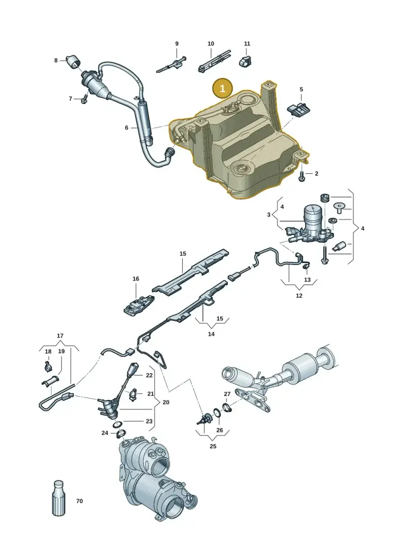 3Q0131877H — Volkswagen Arteon (2017-2023) diagram 793253058, position 1