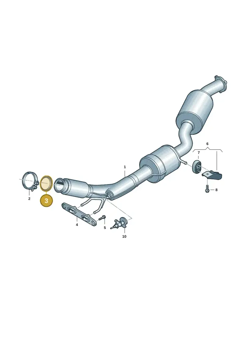 3Q0253115 — Volkswagen Multivan (2021-) diagram 7t0253260, position 3