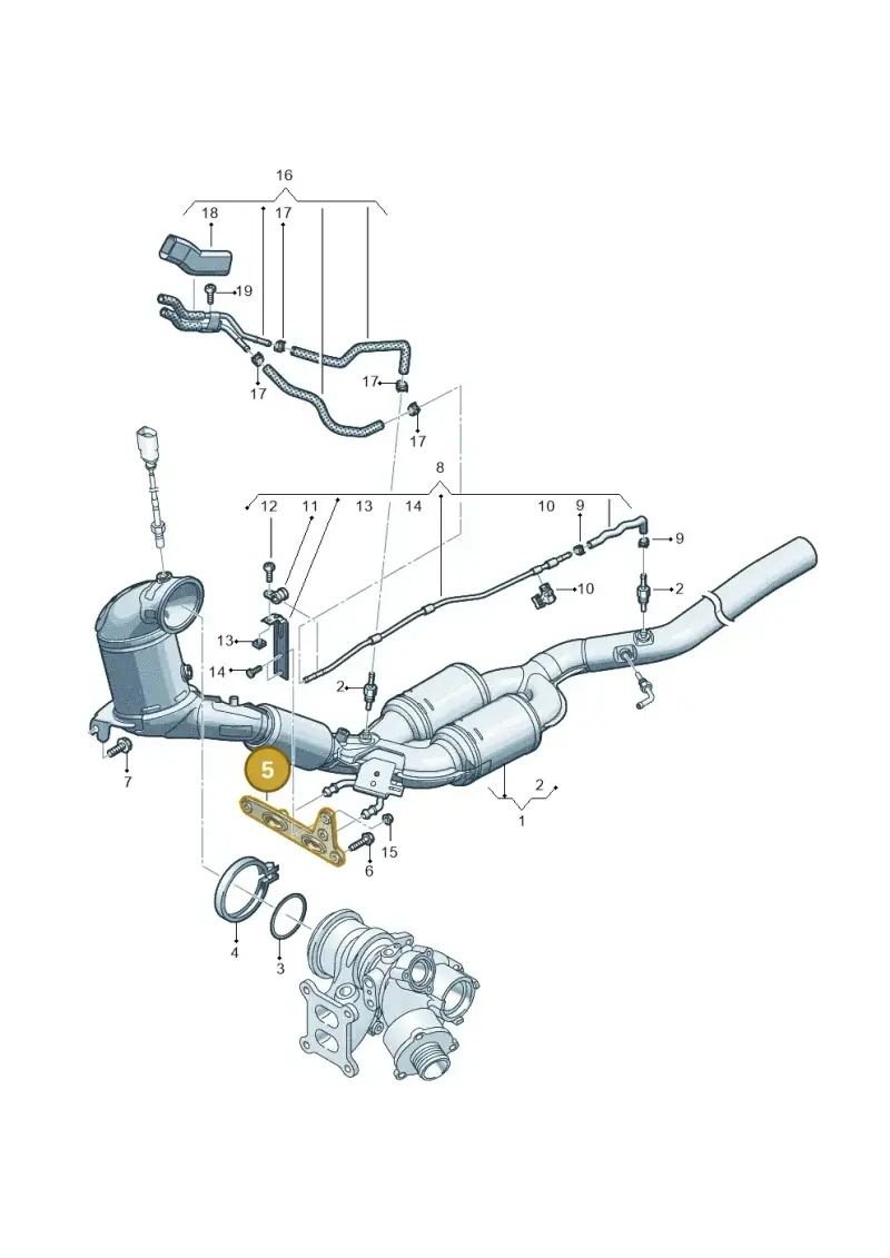 3Q0253144C — Volkswagen Passat estate (2023-) diagram 3j0253222, position 5