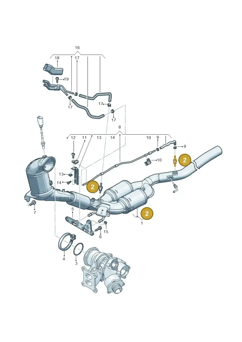 3Q0253574E — Volkswagen Passat estate (2023-) diagram 3j0253222, position 2
