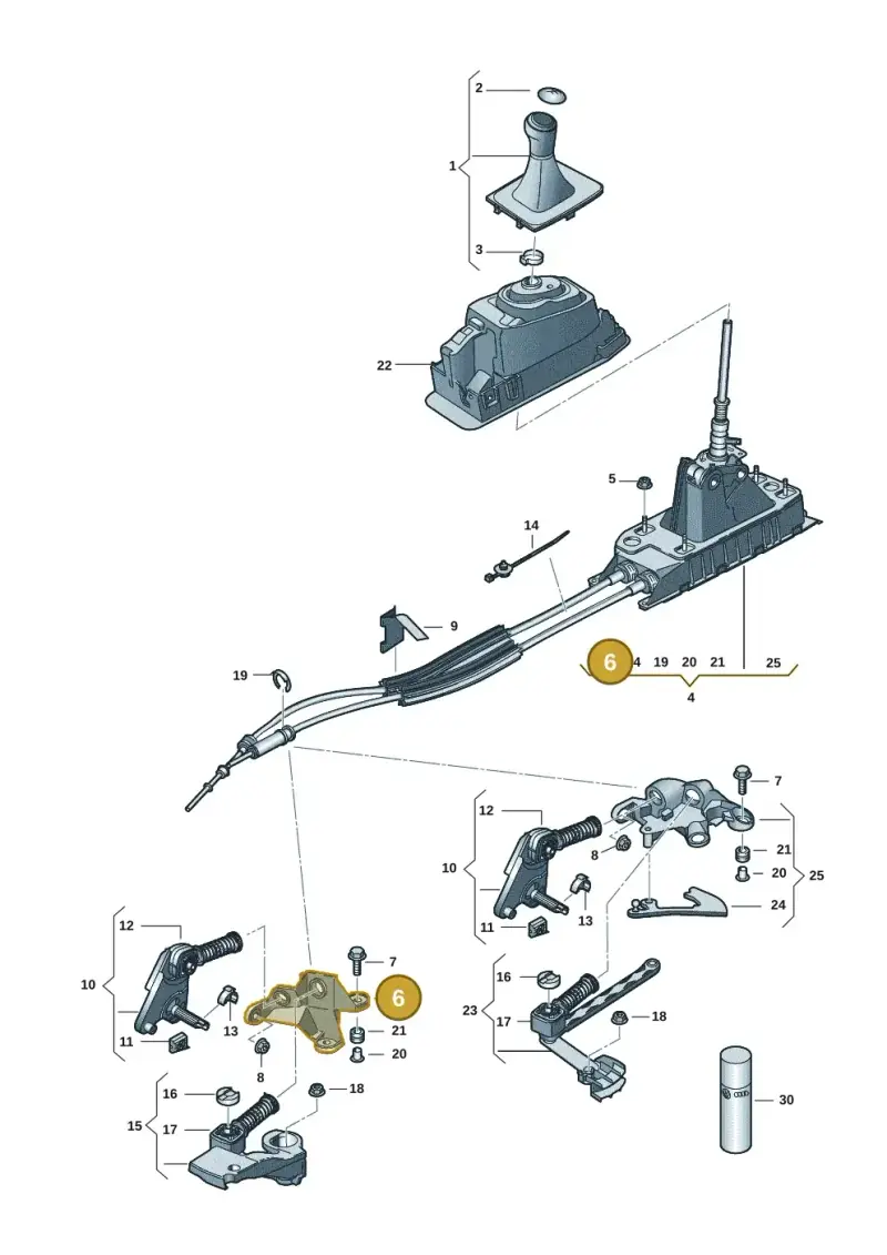 3Q0711789 — Volkswagen Caddy Maxi Kombi (2020-2024) diagram 793711301, position 6