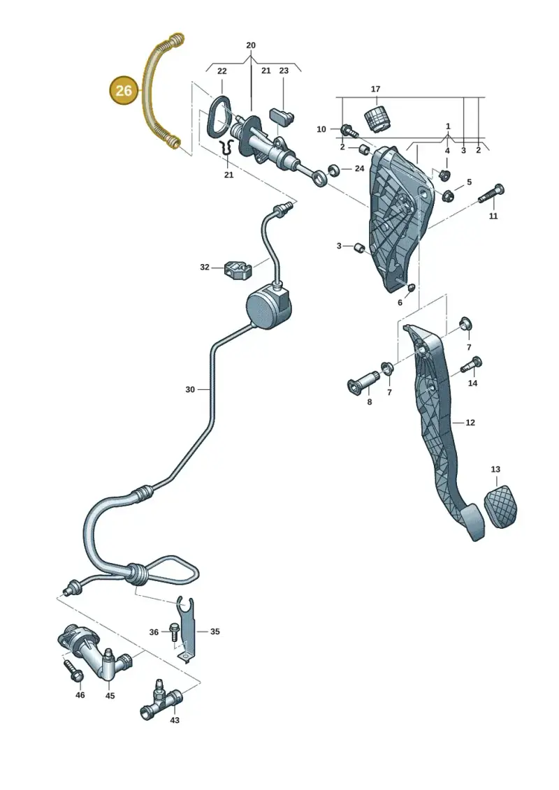 3Q0721453 — Volkswagen Transport. multivan (2019-2024) diagram 7em721250, position 26