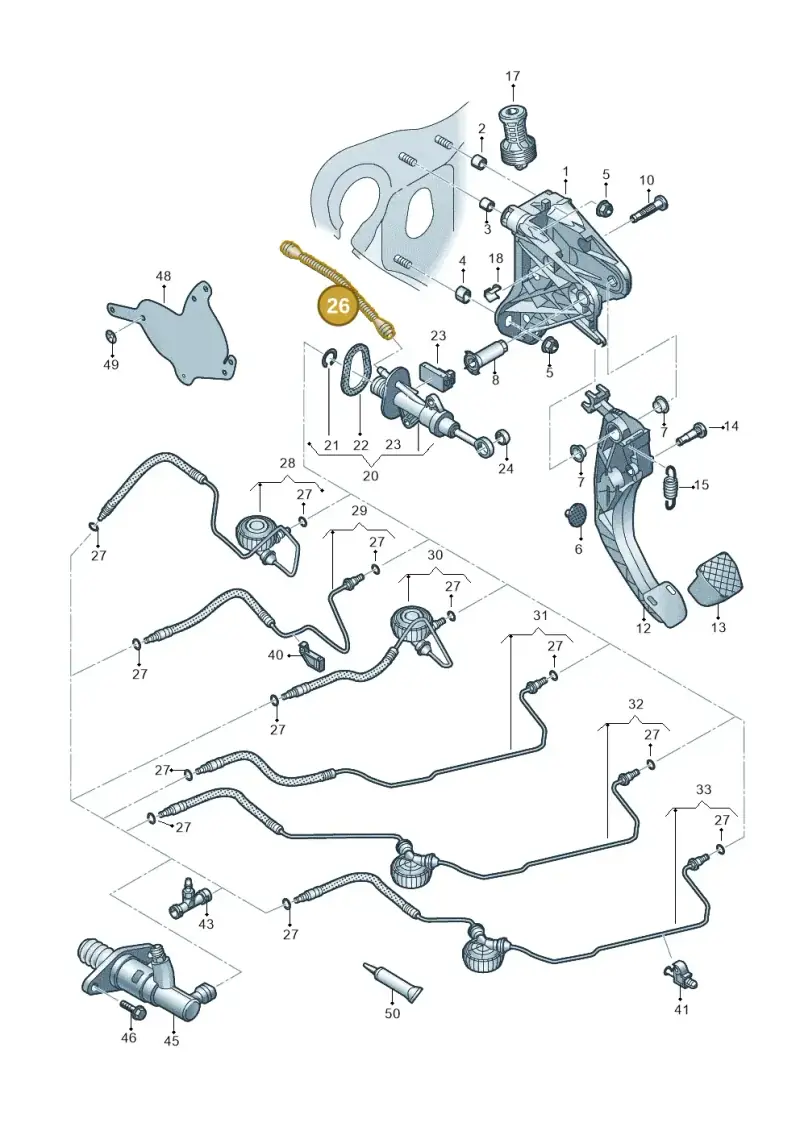 3Q0721453 — Volkswagen Arteon (2017-2023) diagram 828721250, position 26