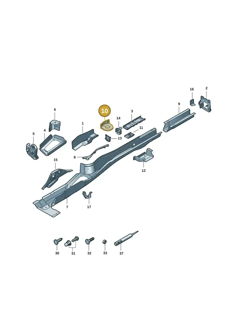 3Q0803458 — Volkswagen Passat Pro (2024-) diagram 3j0803401, position 10