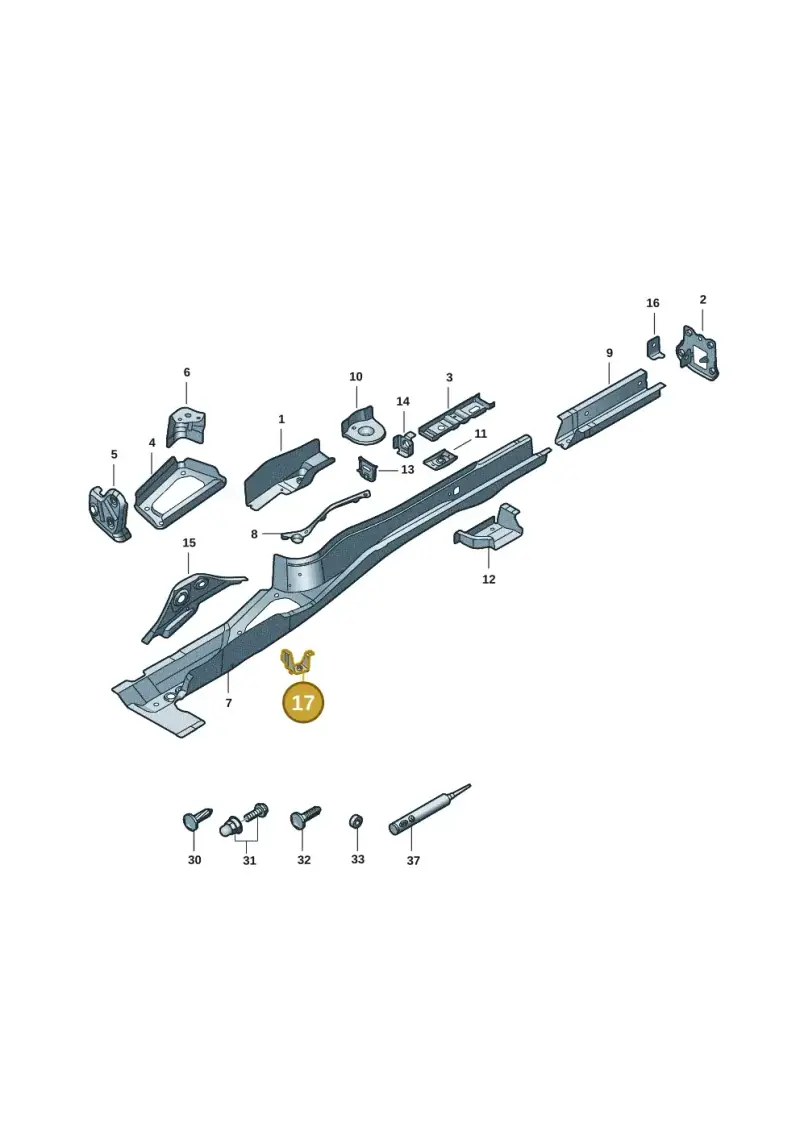 3Q0803826 — Volkswagen Passat estate (2023-) diagram 3j0803401, position 17