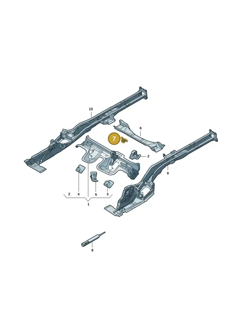 3Q0804865 — Volkswagen Passat Pro (2024-) diagram 3j0803410, position 7