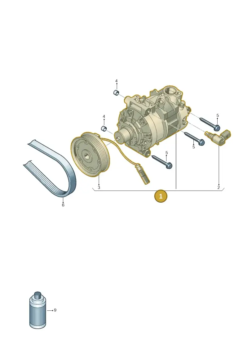 3Q0816803E — Volkswagen Tiguan 2.0 (2023-) diagram 837260140, position 1