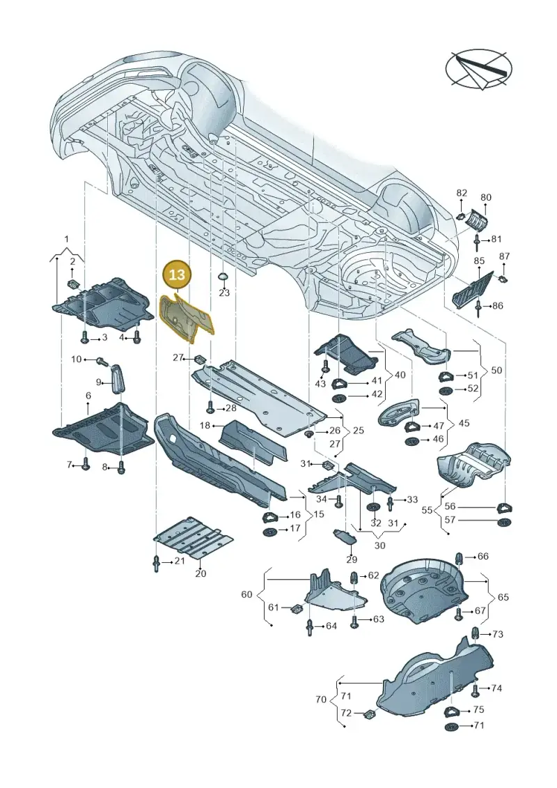 3Q0825469 — Volkswagen Arteon (2017-2023) diagram 793825000, position 13