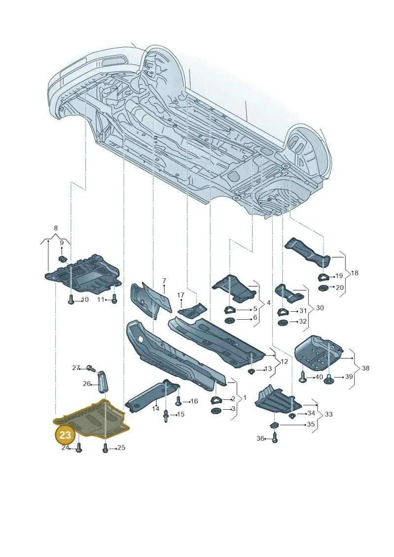 3Q0825902A — Volkswagen POLO HATCH         "ZA"06> (2005-) diagram 763825000, position 23
