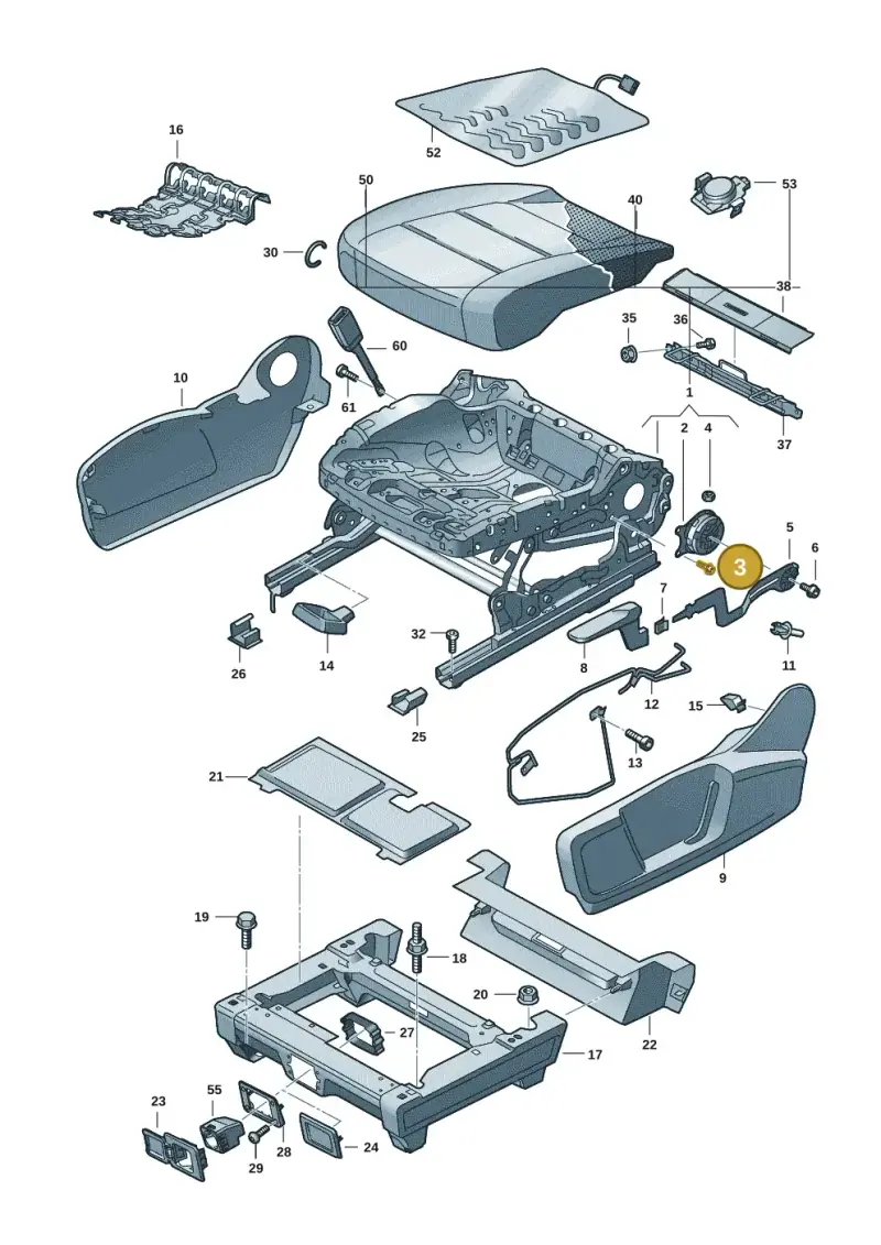 3Q0881955 — Volkswagen ID.Buzz (2022-) diagram 15a881000, position 3