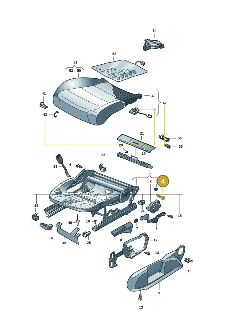 3Q0881955 — Volkswagen ID.7 Limousine Pro (2023-) diagram 5h0881000, position 4