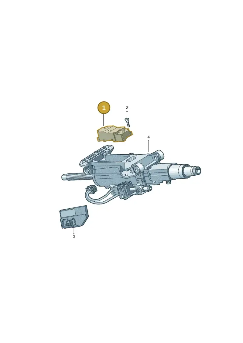 3Q0905861A — Volkswagen Touareg (2017-2023) diagram 439907030, position 1