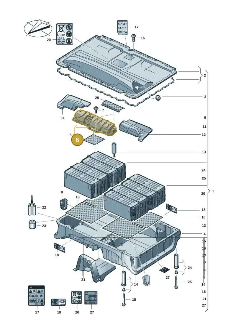 3Q0907352G — Volkswagen Multivan (2021-) diagram 7t0915550, position 6