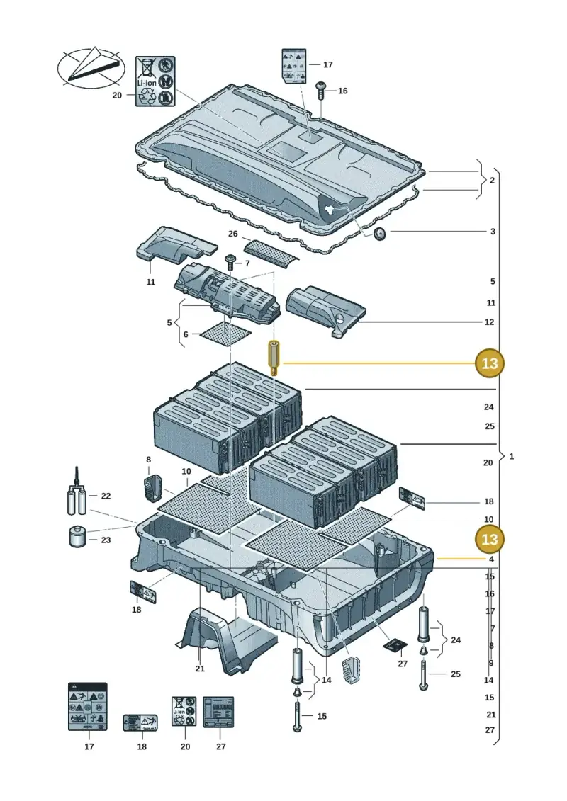 3Q0915155 — Volkswagen Multivan (2021-) diagram 7t0915550, position 13