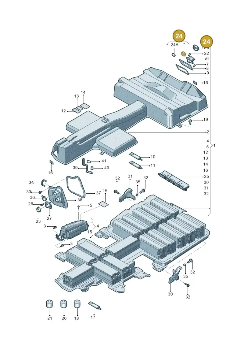 3Q0915754A — Volkswagen E-Bora (2019-) diagram 578915510, position 24