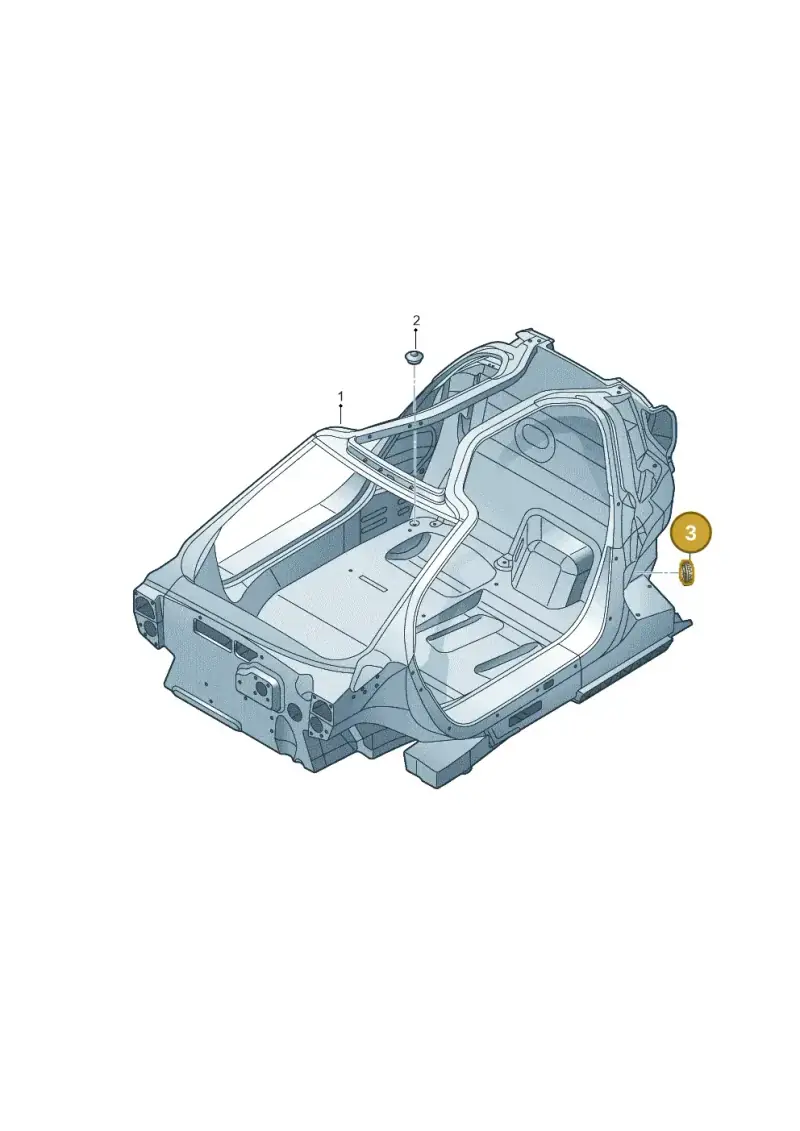 3Q0915754A — Volkswagen 6Z3 platform diagram 760800000, position 3