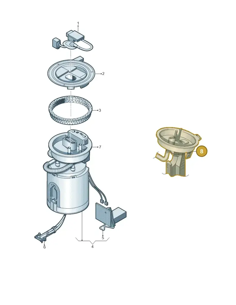 3Q0919098 — Volkswagen Arteon (2017-2023) diagram 460919300, position 8
