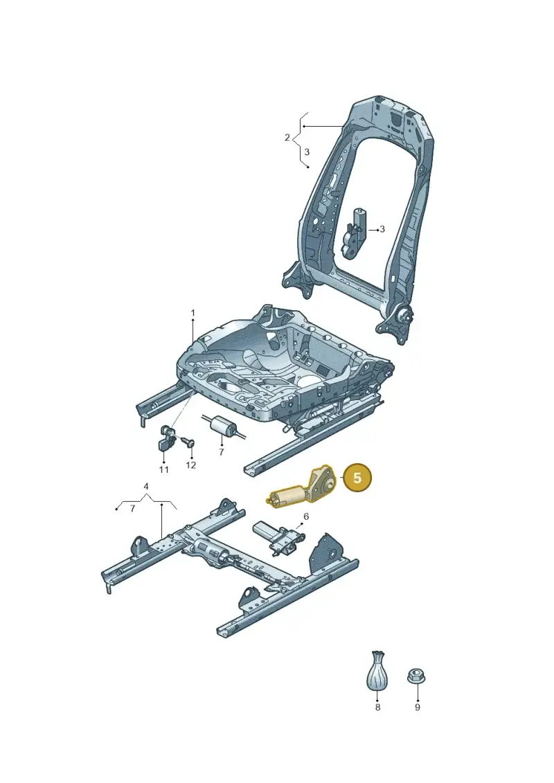 3Q0959112 — Volkswagen Passat estate (2023-) diagram 5h0959045, position 5