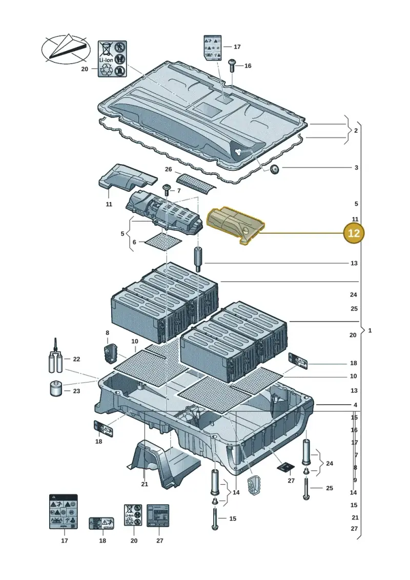 3Q0972901C — Volkswagen Multivan (2021-) diagram 7t0915550, position 12