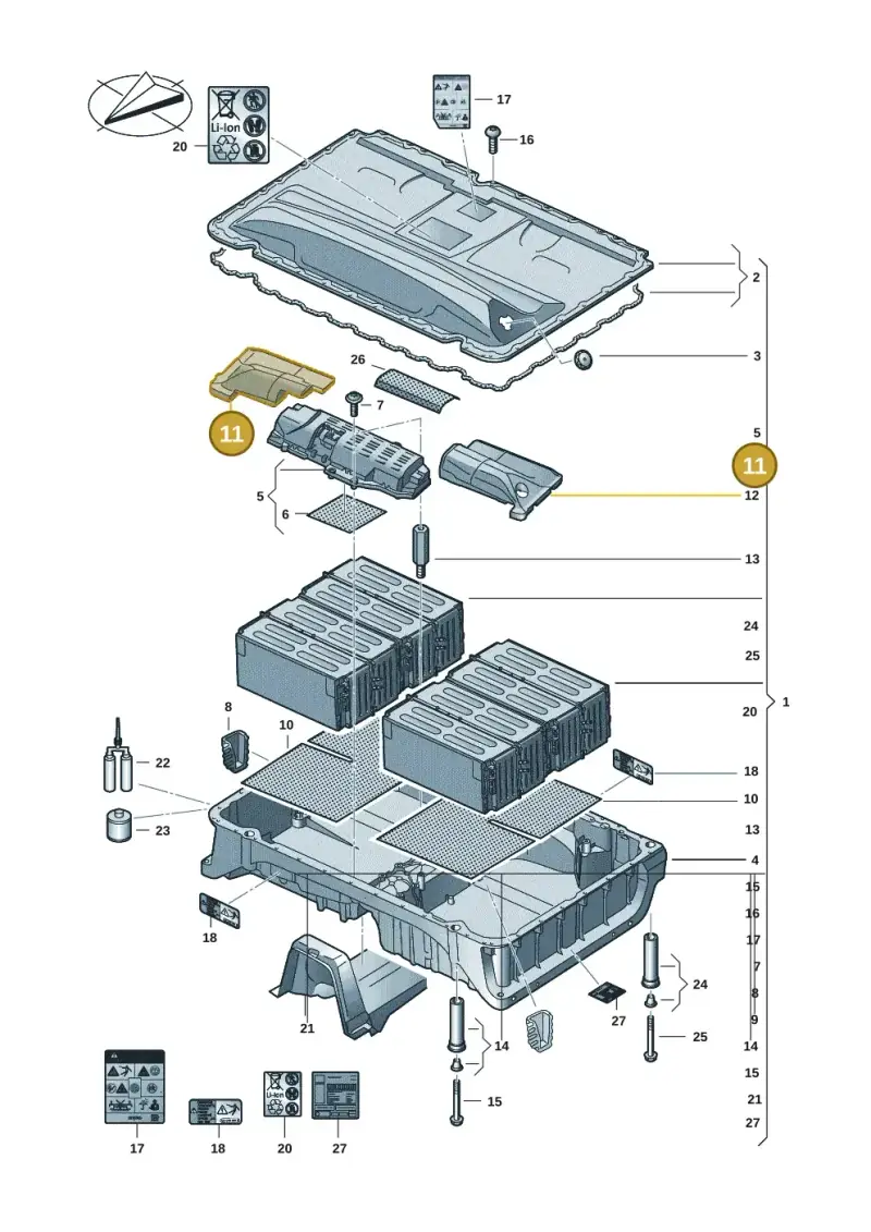 3Q0972901D — Volkswagen Multivan (2021-) diagram 7t0915550, position 11