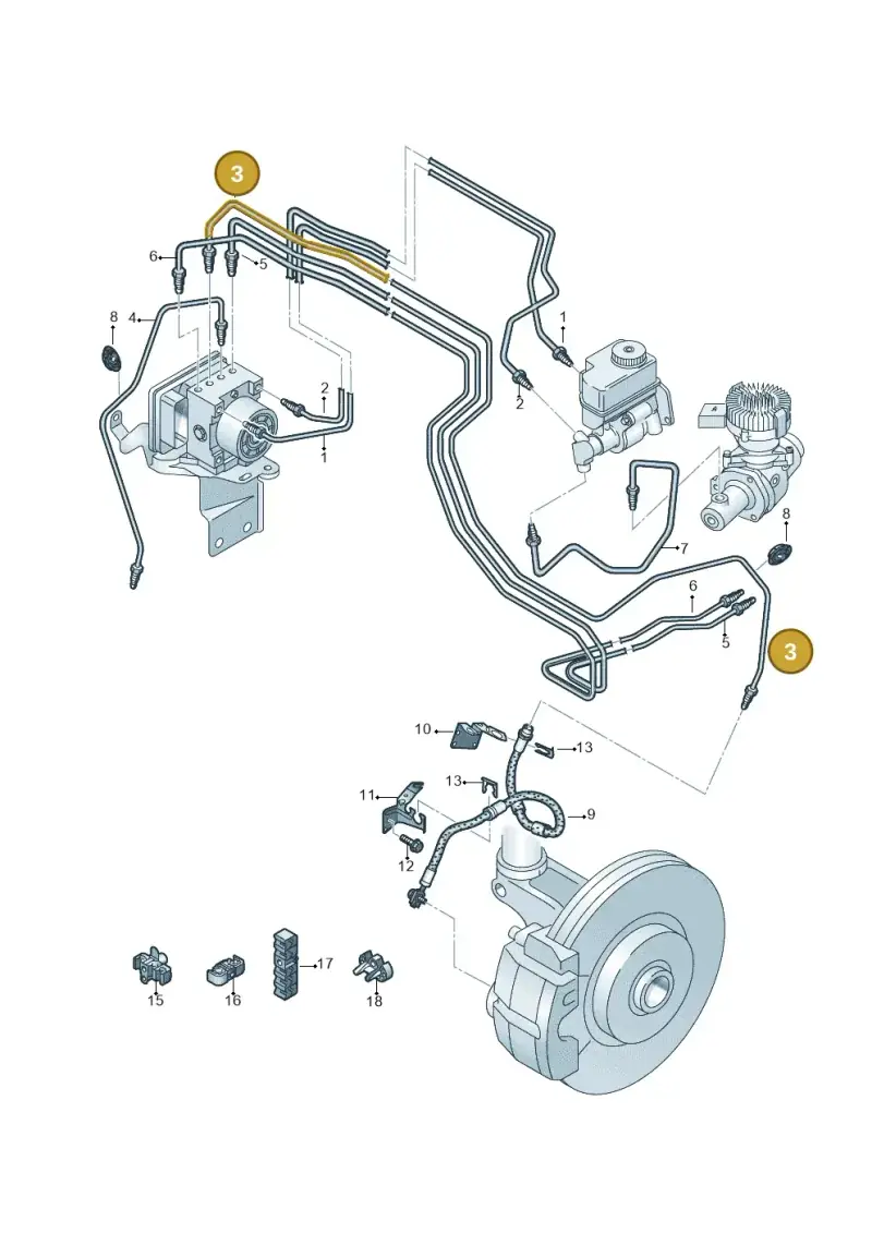 3Q1614723 — Volkswagen Passat saloon (2014-2024) diagram 774611200, position 3
