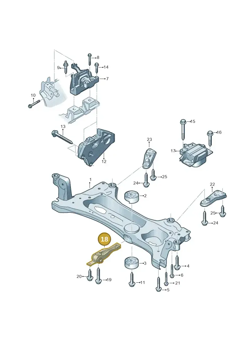 3QD199855 — Volkswagen Atlas Cross Sport (2023-) diagram 829199000, position 18
