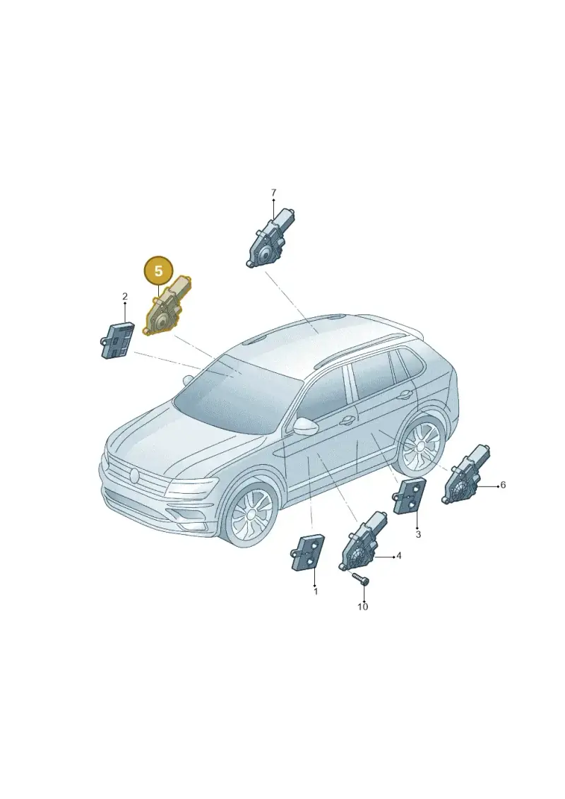 3QD959801D — Volkswagen Tiguan (2024-) diagram 519959150, position 5