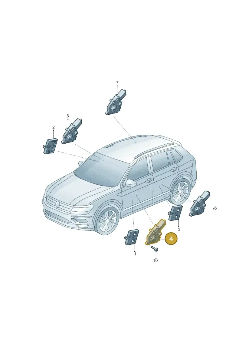 3QD959802D — Volkswagen Tiguan (2024-) diagram 519959150, position 4