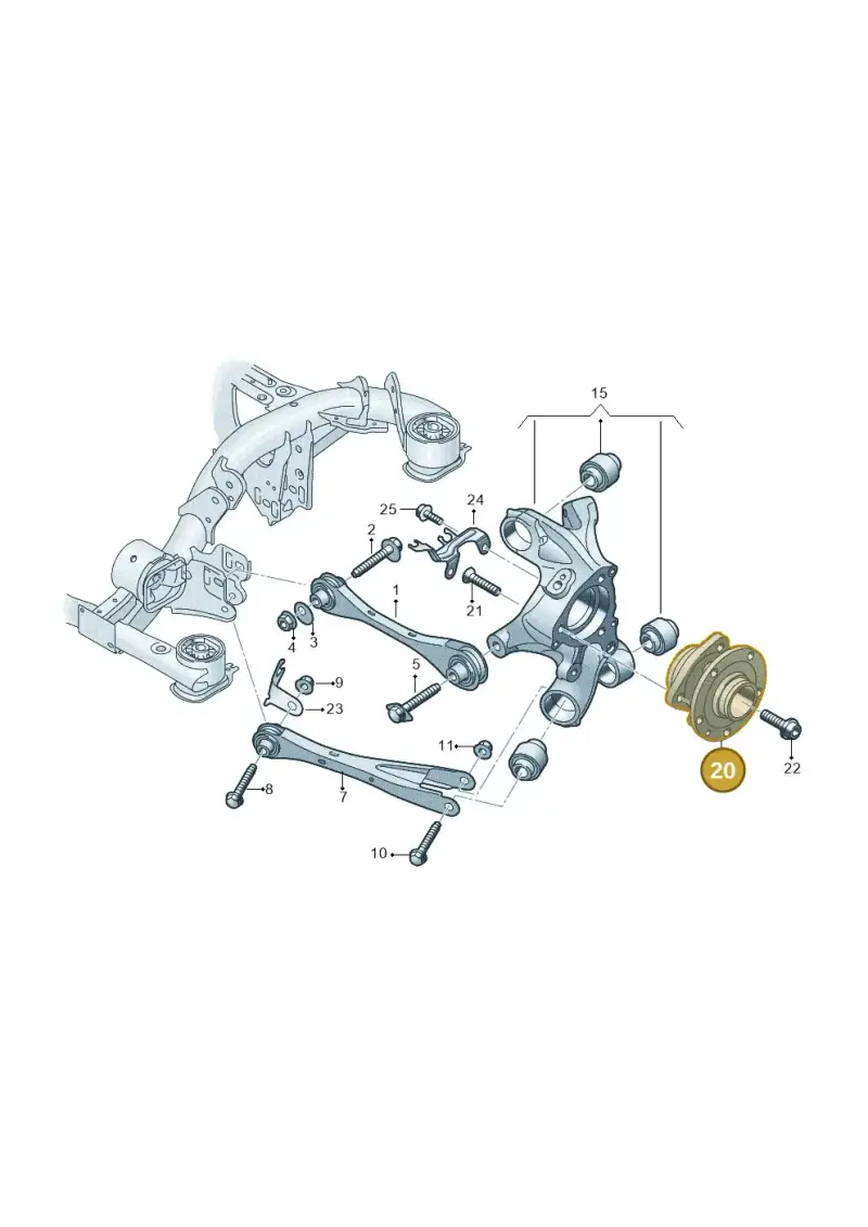 3QF407621K — Volkswagen ID.4 Pro (2020-2023) diagram 11a505120, position 20