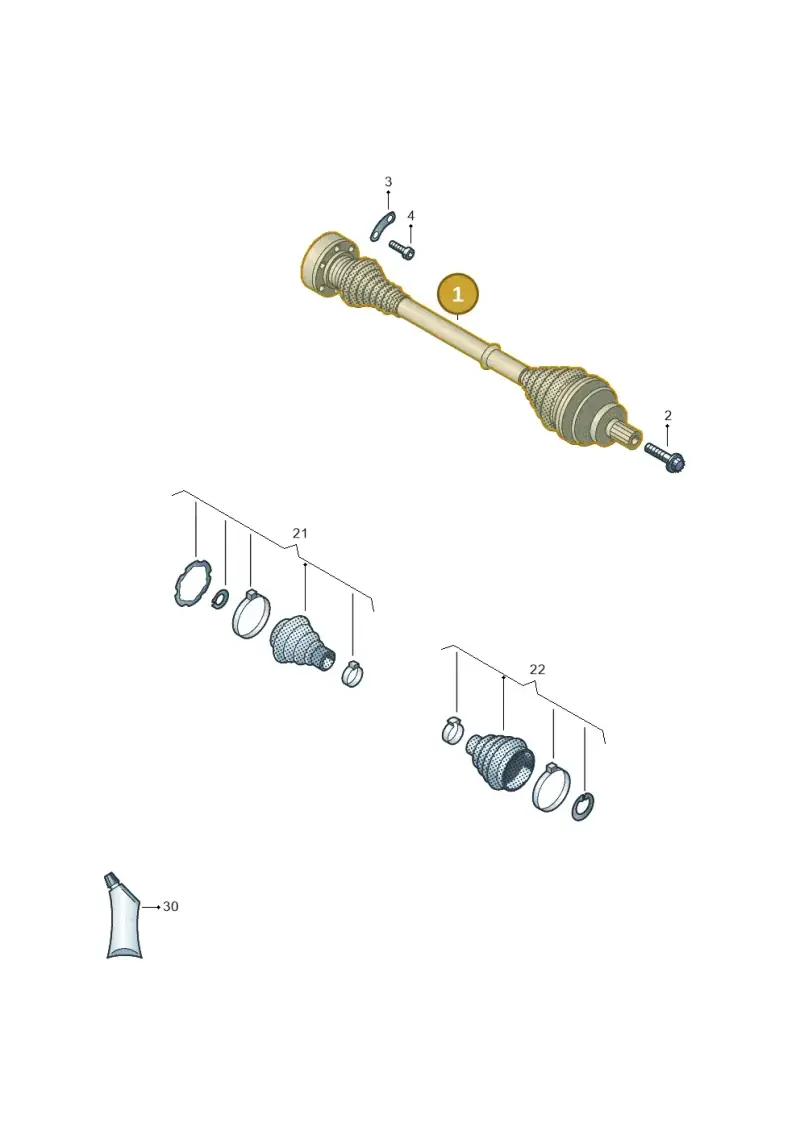 3QF501204B — Volkswagen Atlas Cross Sport (2023-) diagram 3cm501012, position 1