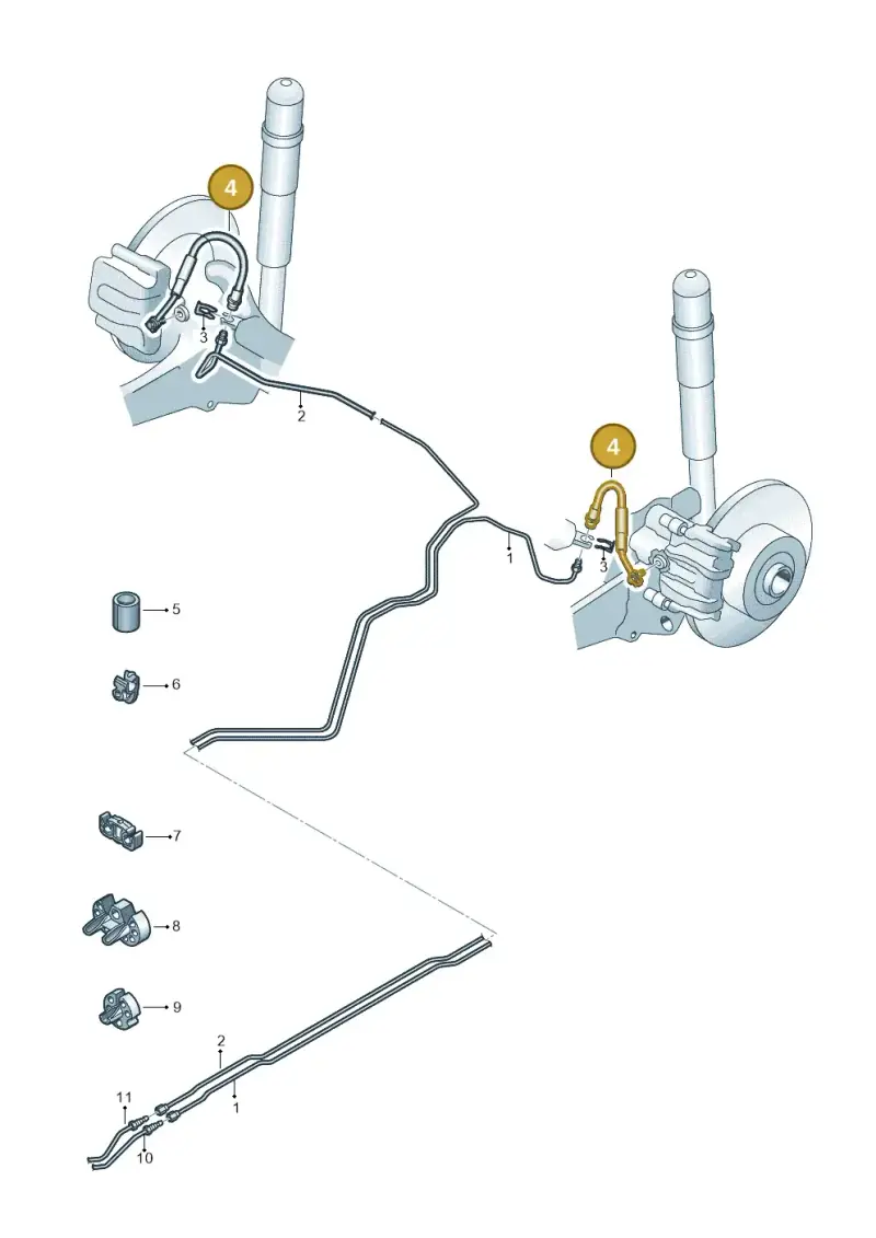 3QF611775A — Volkswagen Atlas Cross Sport (2023-) diagram 884611030, position 4