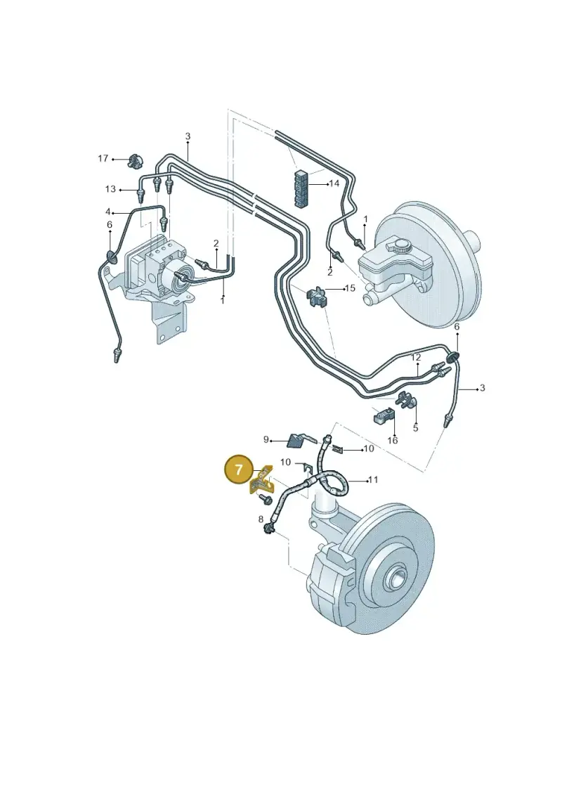 3QF611841B — Volkswagen B-Main SUV (2022-) diagram 808611200, position 7