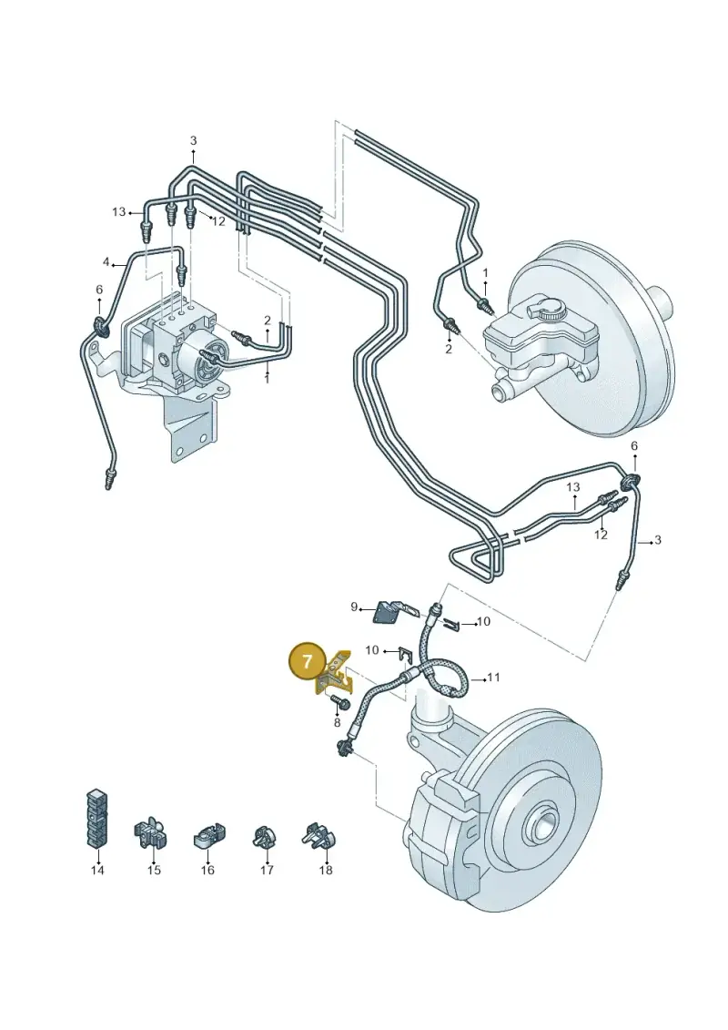 3QF611841B — Volkswagen Atlas Cross Sport (2023-) diagram 869611200, position 7