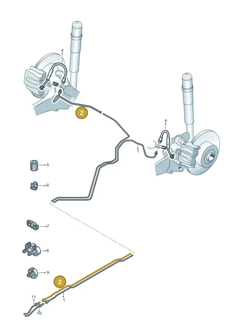 3QF614742C — Volkswagen Atlas Cross Sport (2023-) diagram 884611030, position 2