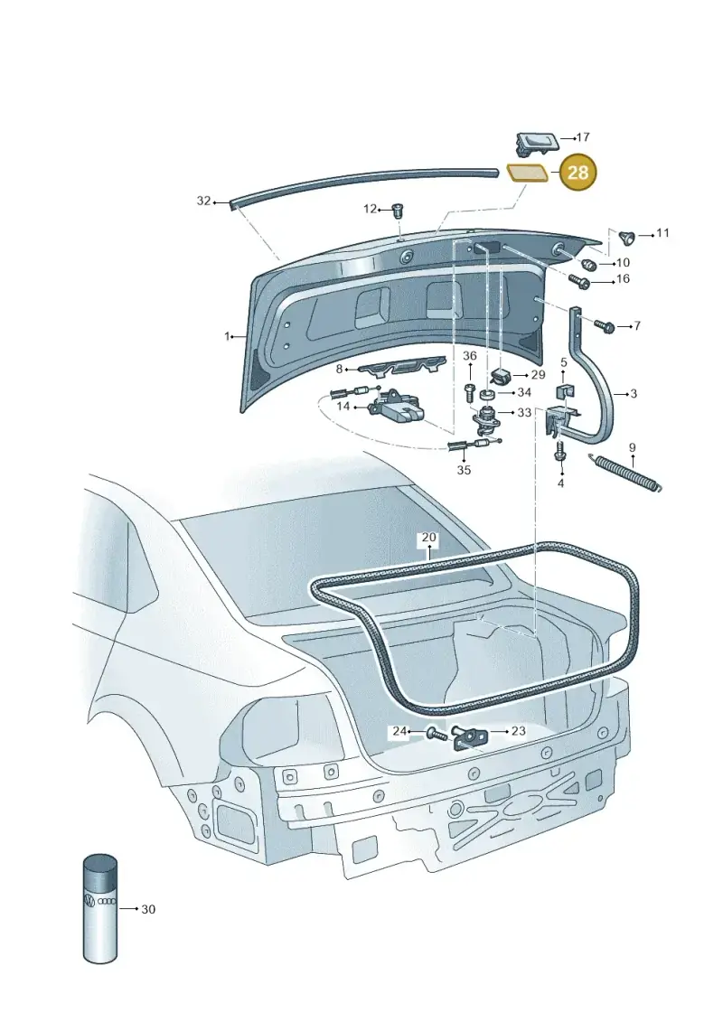 3T9853431 — Volkswagen Ameo 1,0 (2016-2020) diagram 873827000, position 28