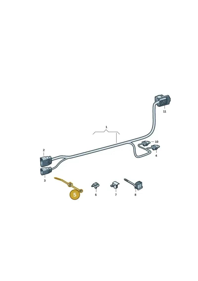 3W0971838 — Volkswagen Caddy Maxi Kombi (2020-2024) diagram 2ka971076, position 5