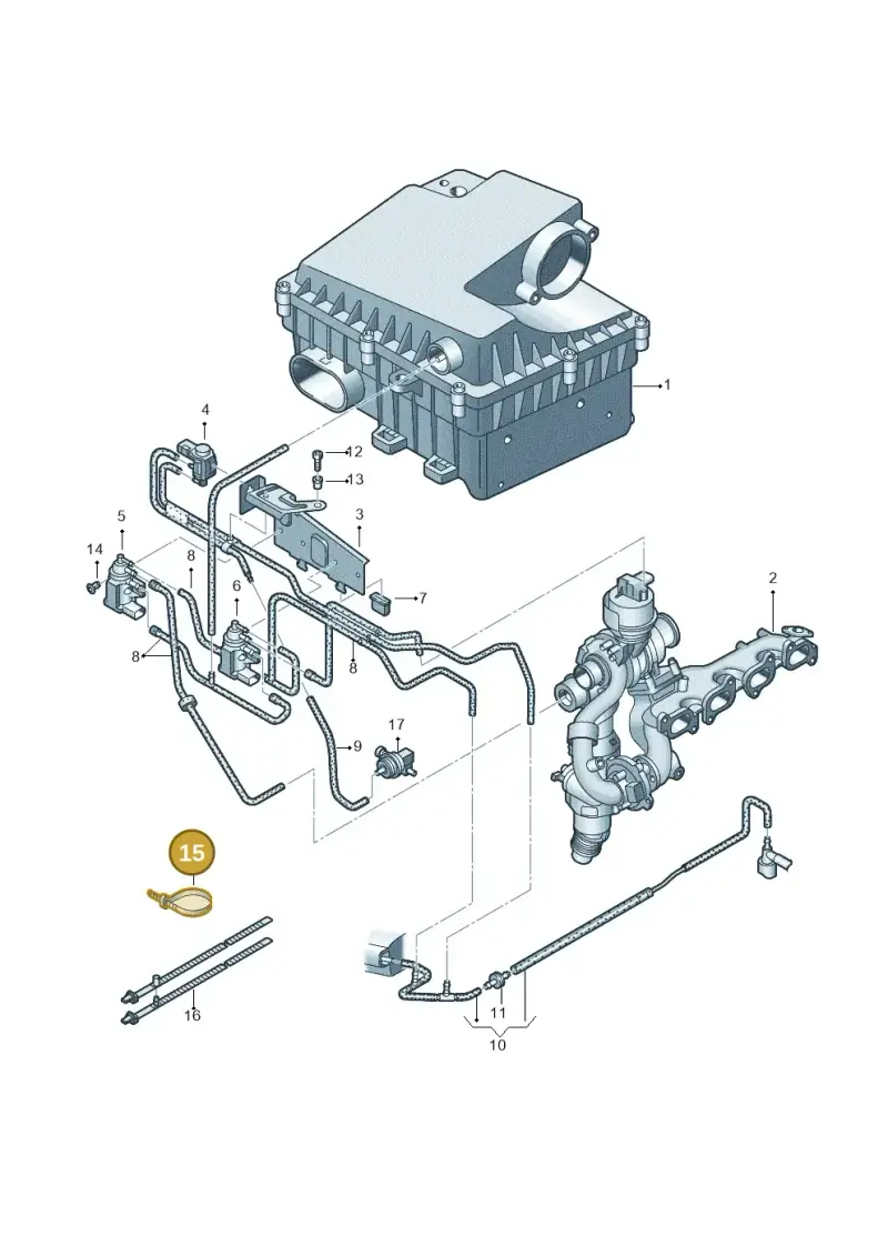 3W0971838 — Volkswagen Amarok twin cab (2022-) diagram 683131550, position 15