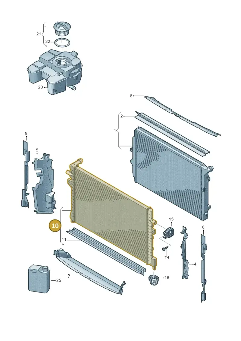 3WA121251 — Volkswagen Passat estate (2023-) diagram 884000050, position 10