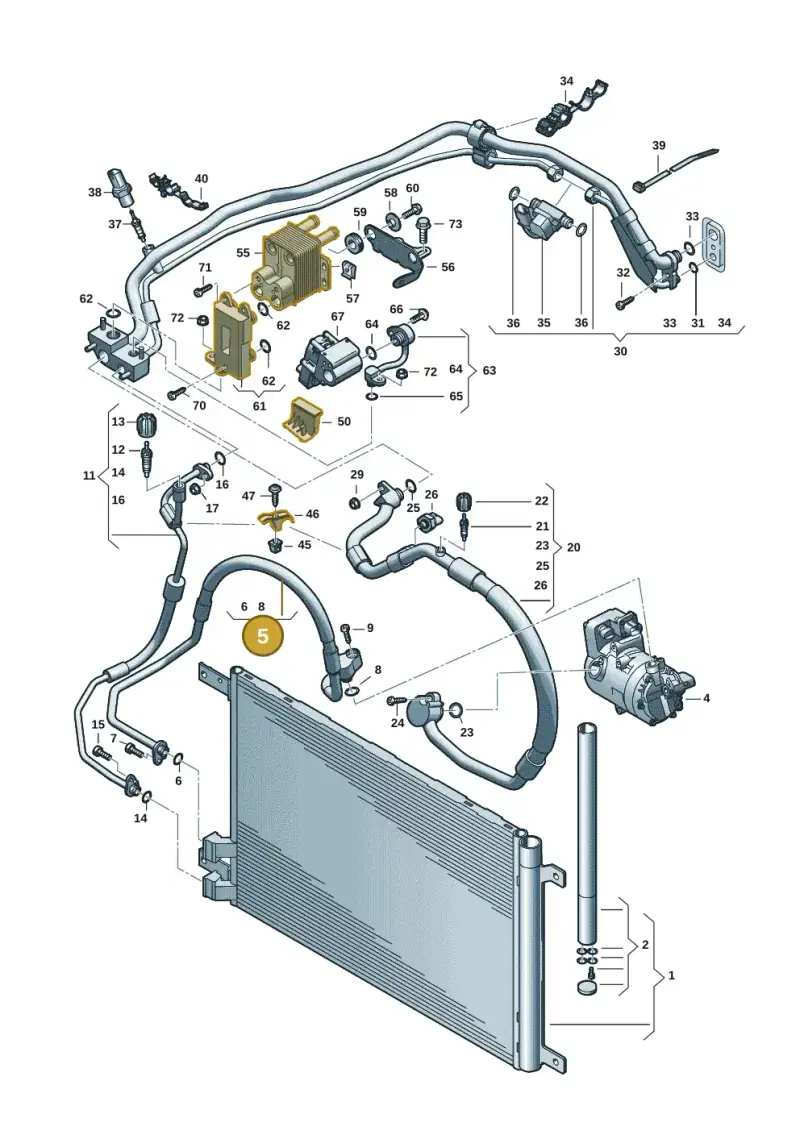 3WA816721 — Volkswagen Passat estate (2023-) diagram 596260702, position 5
