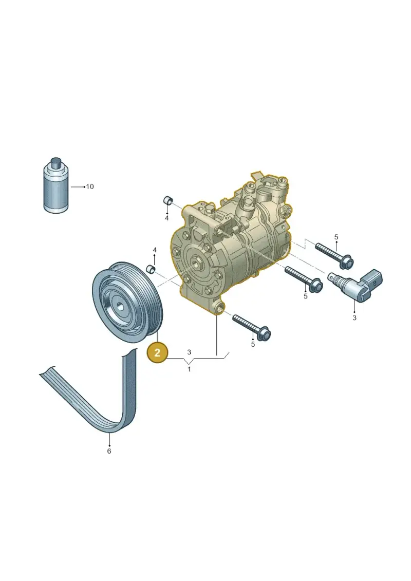 3WA820811C — Volkswagen Polo Track (2023-) diagram 439260050, position 2