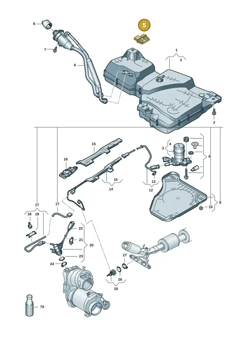 3WA941329 — Volkswagen Tiguan 2.0 (2023-) diagram 57x201600, position 5