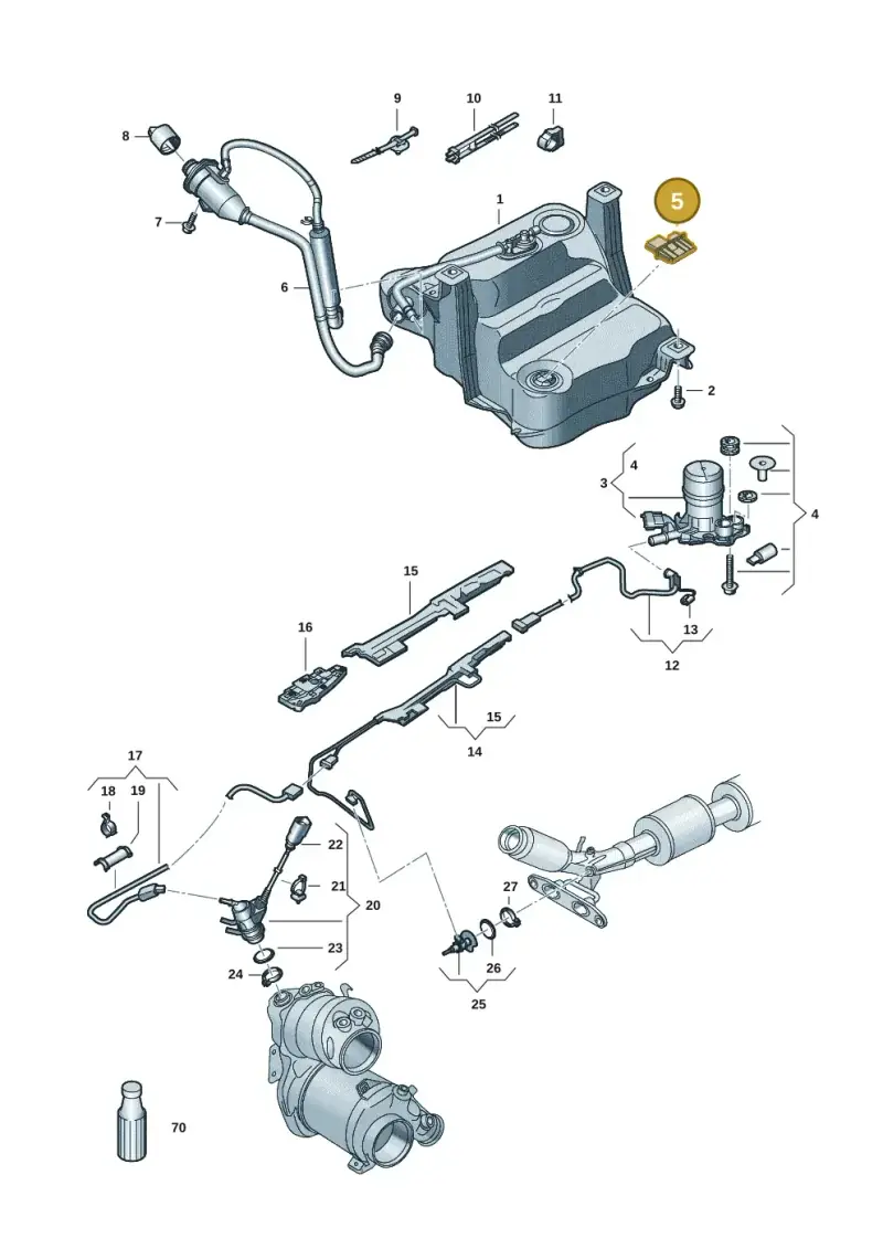 3WA941329 — Volkswagen Passat estate (2023-) diagram 793253058, position 5