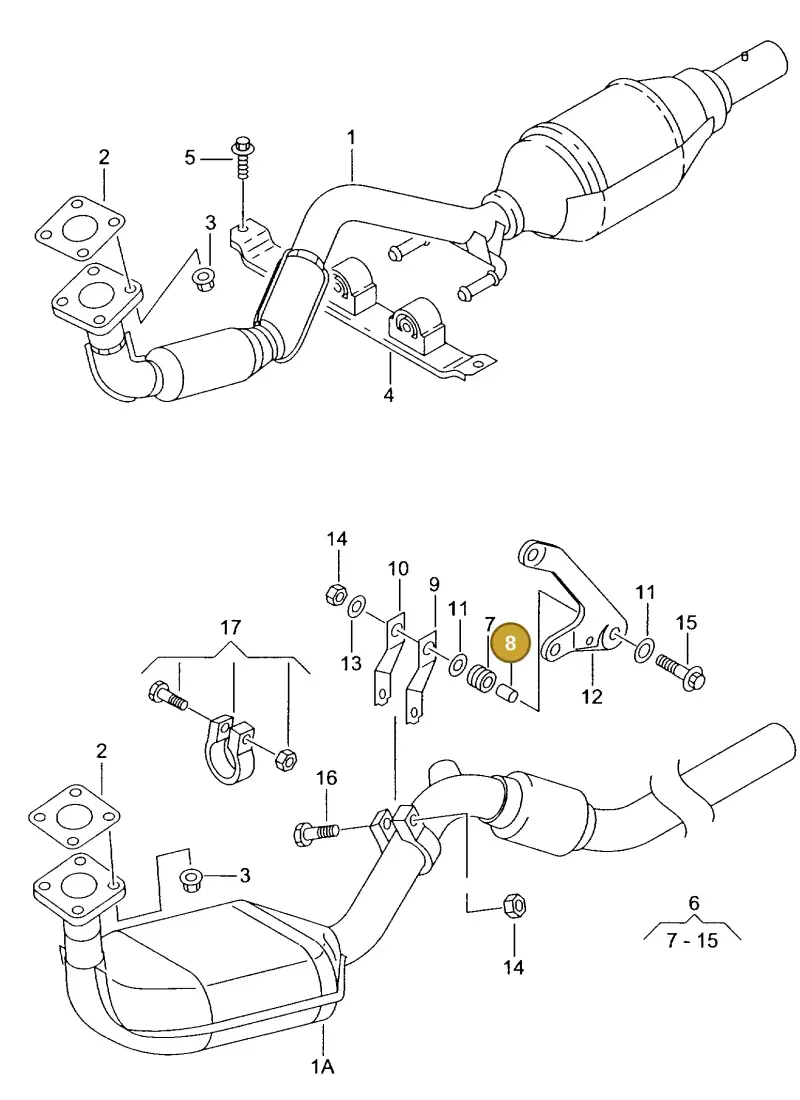 431253205B — Volkswagen POLO CLASSIC/VARIANT (1999-2001) diagram 238253500, position 8