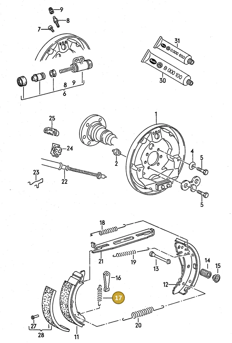 431609715 — Volkswagen Passat (1994-1997) diagram 084081000, position 17