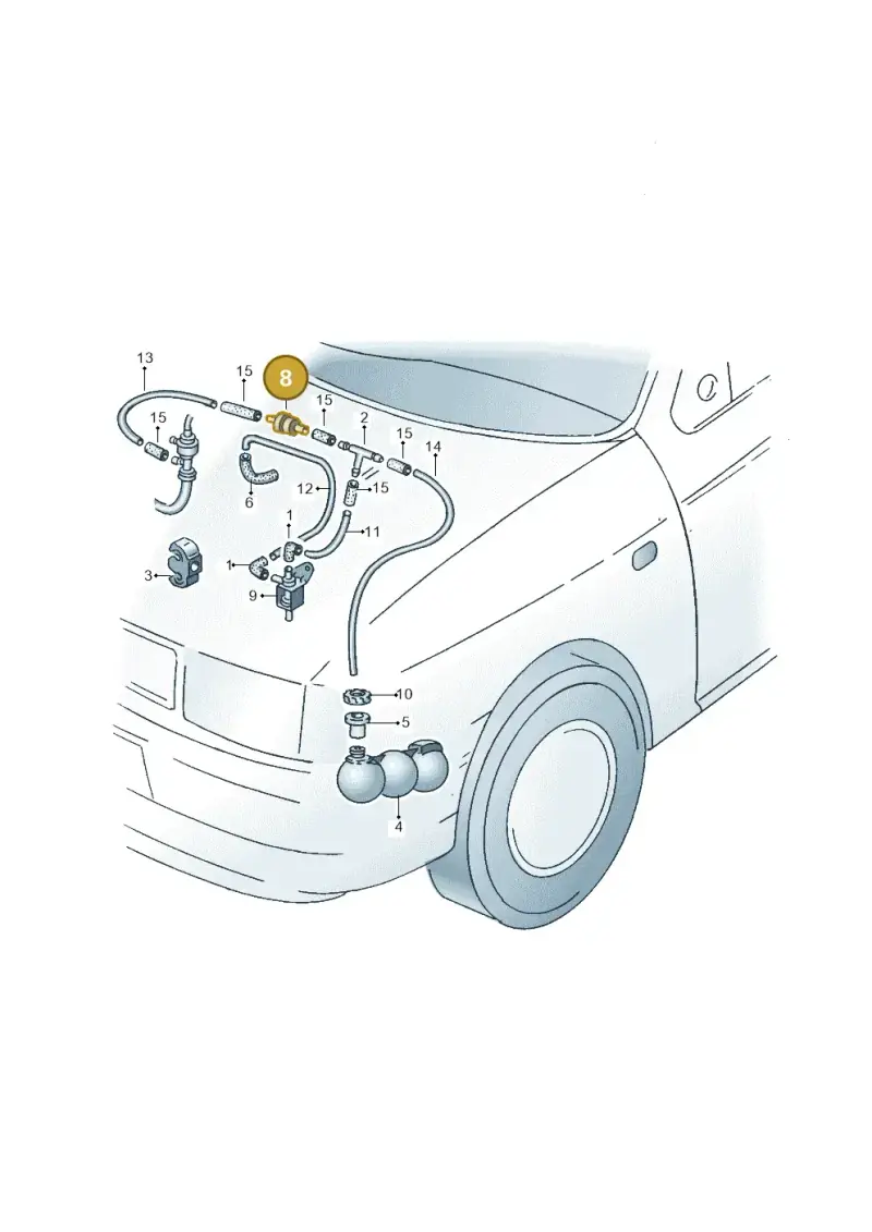 433862117 — Volkswagen CADDY-KOMBI/KASTENW.   06> (2005-) diagram 138820400, position 8
