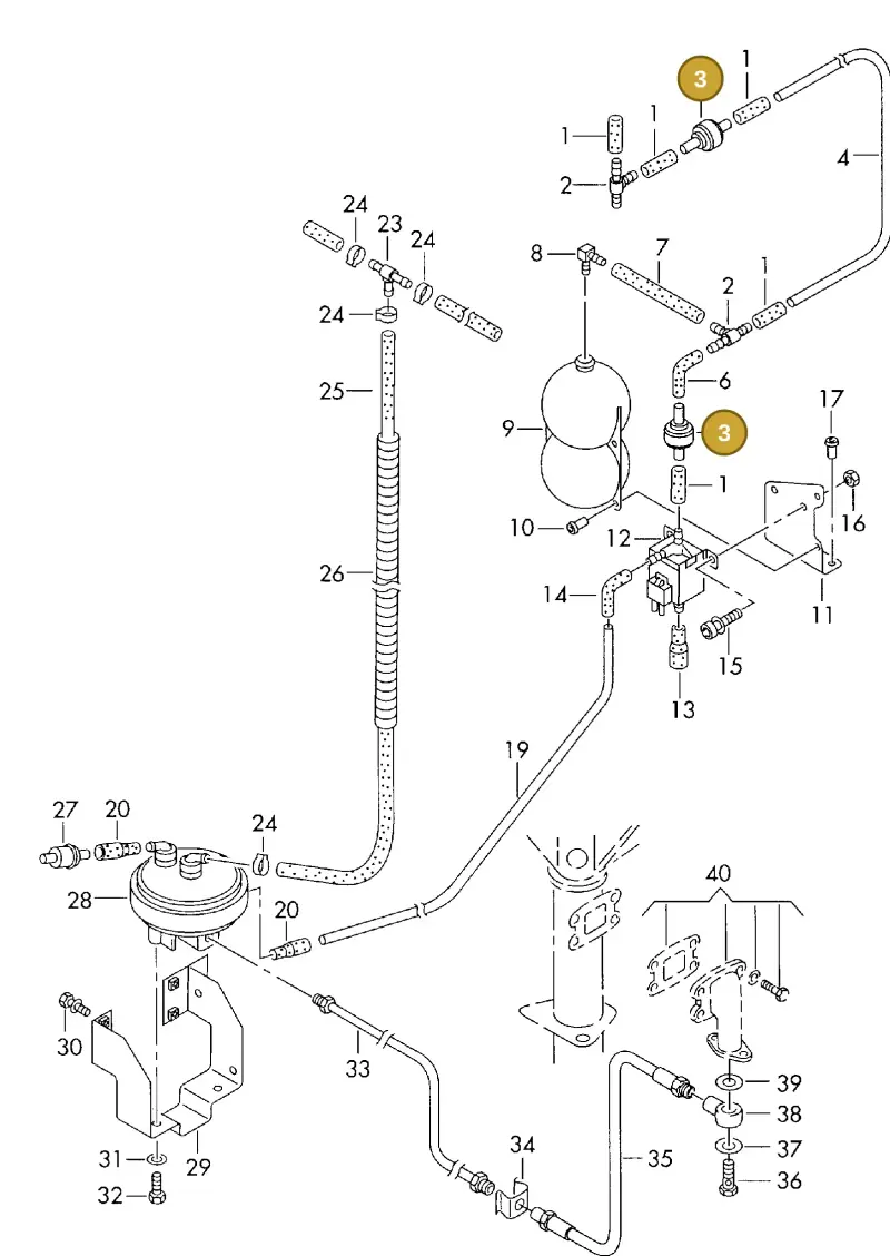 433862117 — Volkswagen LT, LT 4X4 (2003-2006) diagram 176711900, position 3