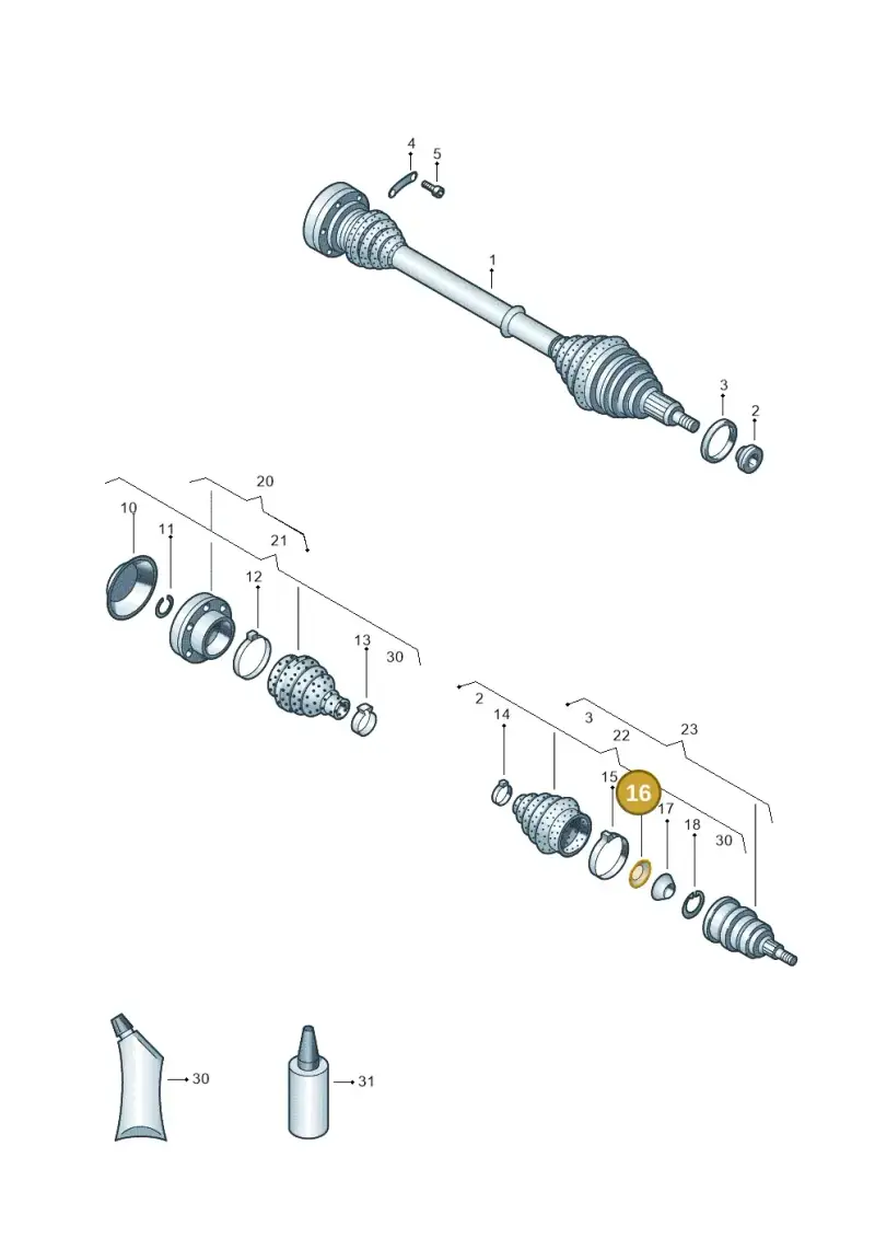 441407287 — Volkswagen Polo (2008-2009) diagram 672407550, position 16