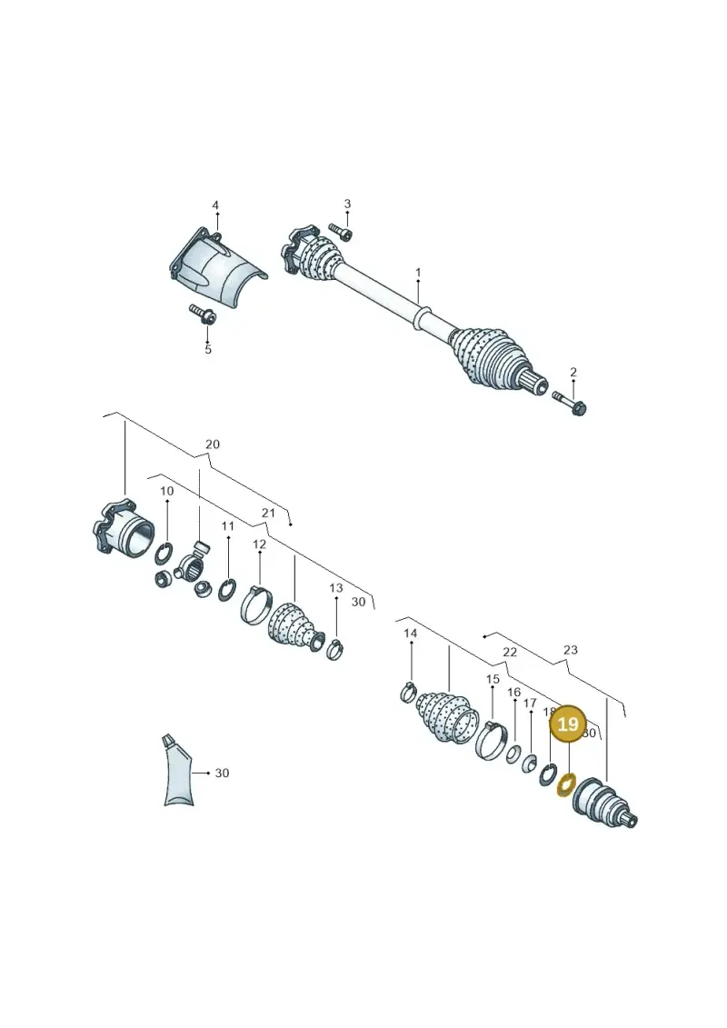 441407297 — Volkswagen Phaeton 4motion (2010-2016) diagram 710407300, position 19